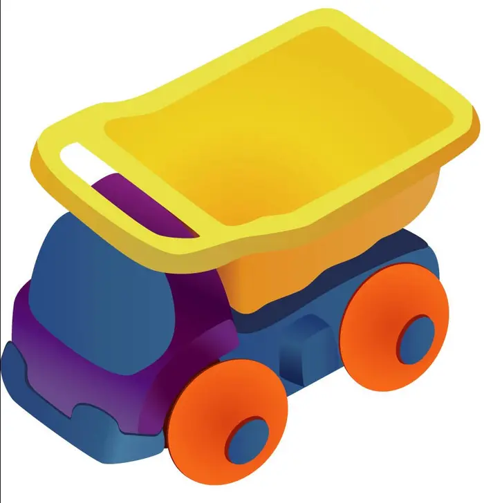 ai怎么手绘儿童运输车玩具? ai卡通装土车的画法
