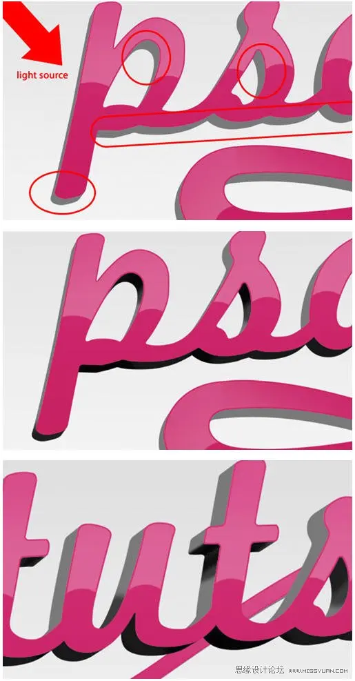 AI与PS结合制作出漂亮的彩色连写立体字效果