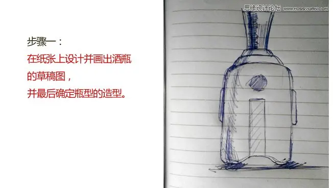 Photoshop利用滤镜和钢笔工具绘制高端白酒瓶型效果图