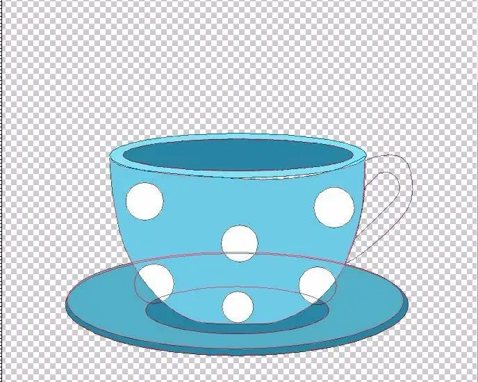 ps怎么画清爽颜色的小茶杯? ps卡通茶杯的绘制方法