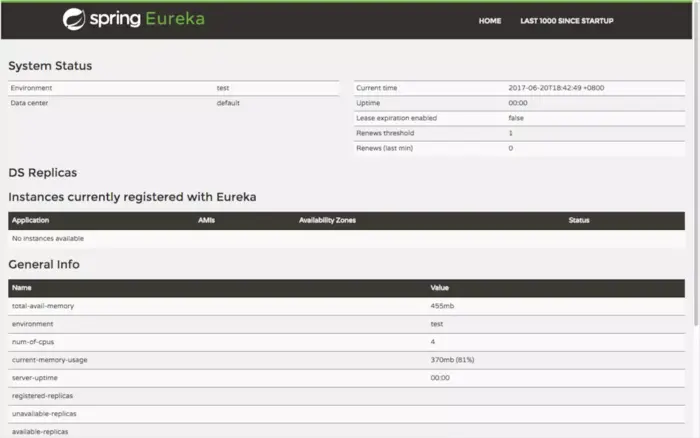 （一）Eureka 服务的注册与发现