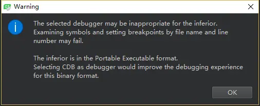 Qt Creator无法debug，报错：The selected debugger may be inappropriate for the inferior. Examining symbols and setting breakpoints by file name and line number may fail.  The inferior is in the Portable ...
