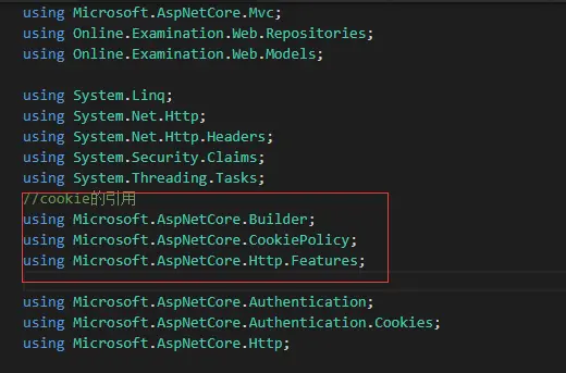 ASP.NET Core2.2 和2.1 版本中对cookie的设置和存储