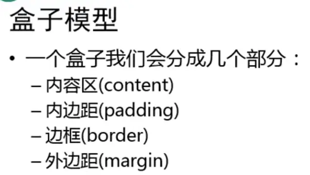 35 盒子模型 1盒子定义 2盒子的组成部分 content padding border margin