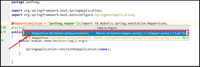 springboot访问出错,mapperScan导包错误java.lang.NoSuchMethodException: tk.mybatis.mapper.provider.base.BaseSelectProvider.<init>() 	at java.lang.Class.getConstructor0(Class.java:3082) ~[na:1.8.0_172] 	at java.