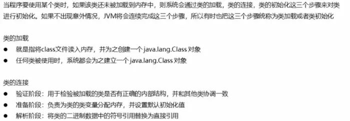Java中的反射
类加载基础知识:
类加载器：
反射：
为什么要学反射，什么是反射？
三种方式获得Class对象：
获得Aniki类的公共构造函数数组和单个构造函数并且创建对象：
反射获取成员变量并使用：
反射获取成员方法并使用：
在ArrayList中添加字符串：
反射结合Properties配置文件：