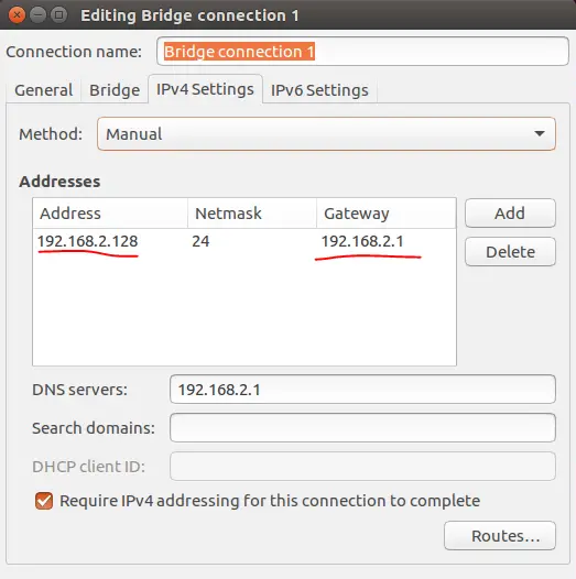 ubuntu桥接模拟ping问题