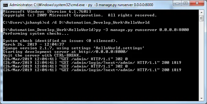 [Django] Window上通过IIS发布Django网站
需要解决的问题：
系统及软件版本：
1.可运行的django网站
 2.IIS安装和配置
3.python安装wfastcgi模块
4.项目文件处理
5.配置网站
6 在网站根目录创建一个名为web.config的文件
6+.修改setting.py文件中的ALLOWED_HOSTS
7. 配置静态文件
 重新运行一下IIS，应该就没有问题了