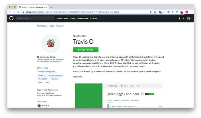 利用Travis CI+GitHub实现持续集成和自动部署
前言
