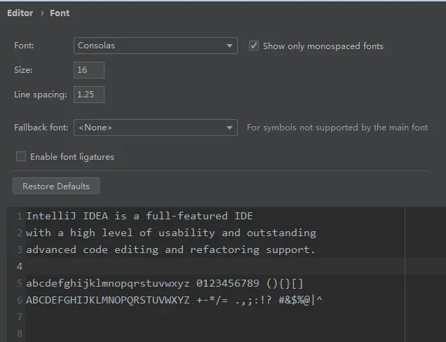 Intellij Idea 星云常用配置工具箱
1. 软件配置篇
1.3 修改字体
1.5 创建接口模板
2. 插件篇