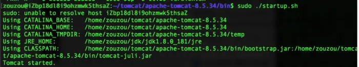 在ubuntu服务器上配置tomcat