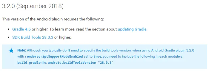 【Android Studio安装部署系列】二十四、Android studio中Gradle插件版本和Gradle版本关系
概述
Gradle简介
查看Gradle插件版本号、Gradle版本号、SDK buildTool版本号
更新Gradle插件版本号、Gradle版本号、SDK buildTool版本号
更新SDK Tool版本
参考资料