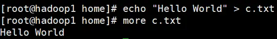 Linux--输出重定向和追加
>覆盖原来的内容
>>把新内容追加到末尾，不会覆盖原文件
只读的方式打开etc目录下的profile文件内容 追加到 c.txt文件中去，没有会就创建这个文件（写入，创建并写入）
 echo把双引号的内容覆盖或追加到文件中去