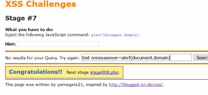 XSS Challenges学习笔记 Stage#1~ Stage#19