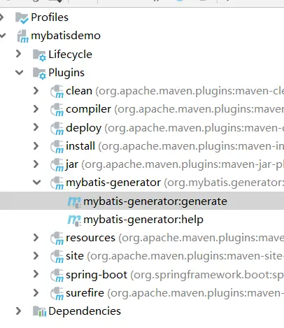 spring boot 自动生成数据库对应的实体类和mapping文件