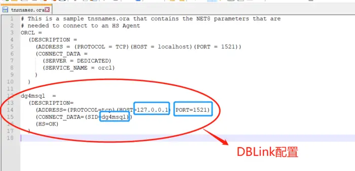 Oracle DBLink跨数据库访问SQL server数据同步
　　第一步：需要去下载一个透明网管，相当于一个中间件(我们用的Oracle 11g，可能不同的数据库版本要安装不同的透明网管)#
　　第二步：安装透明网关#
 　　第三步：透明网关配置#
第四步：Oracle配置DBLink#
 下面这个报错信息，QQ群问一个遍，很少人知道DBLink这玩意，百度上资料也很少，捣鼓一下午，终于搞定了
出现这个问题是因为这6个文件导致的！！！！！！