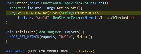 vscode 编写node的c++ 扩展