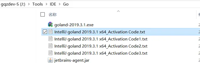 IntelliJ GoLand 2020年最新版2019.3.1 安装教程【最强，可用至2100、2089年】
 IntelliJ GoLand2019年最新版 永久激活教程
说明： 其实近几年Go语言一直都很火，我很看好它的未来。尤其是国内的大厂都在用Go，ByteDance这样的公司。
   
  
 打开GoLand，选择激活方式时，选中 Activation code，然后在下面输入框中输入上面拷贝的注册码即可进行激活。  
  激活成功：   http://jetbrains-license-server
获取激活码（通道）    