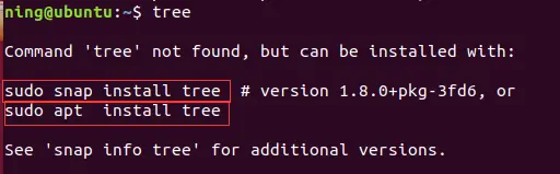 Linux中Ubuntu系统在终端输入tree，结果出现 Command 'tree' not found,……的错误或者输入ifconfig -a，结果出现Command 'ifconfig' not found,……等错误