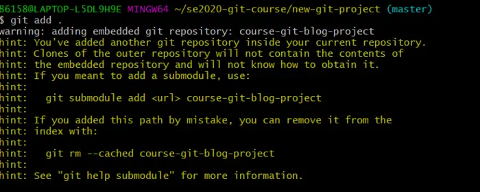 实验一 GIT代码版本管理