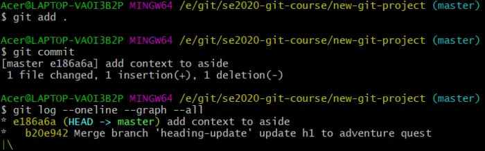 实验一：Git代码版本管理