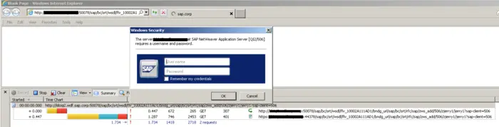 SAP ABAP Netweaver服务器的标准登录方式讲解
例1：ABAP代码里未提供任何登录认证信息
例2：在ABAP程序里提供用户名和密码的几种方式