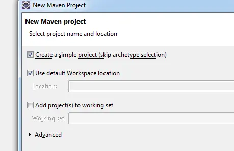 如何用Maven创建web项目
使用eclipse插件创建一个web project
导入我们的Spring mvc依赖jar包
直接保存，maven就会自动为我们下载所需jar文件